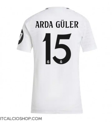 Real Madrid Arda Guler #15 Prima Maglia Femmina 2024-25 Manica Corta